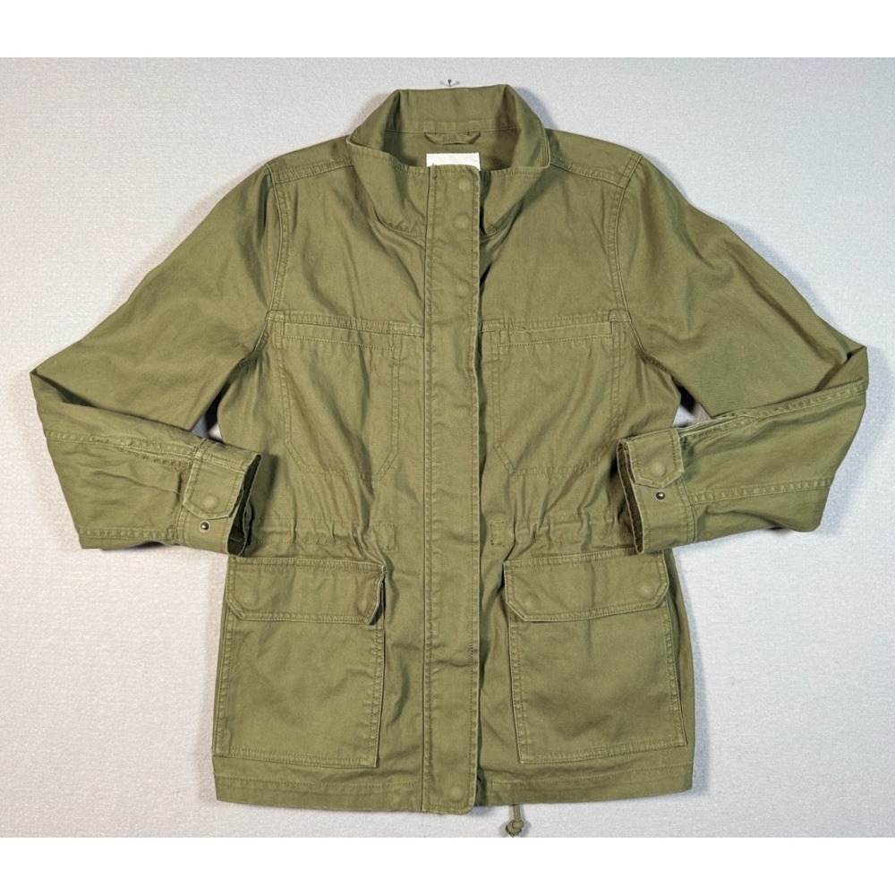 Madewell Women's Dispatch Jacket - Desert Olive - Size M - 100% Cotton